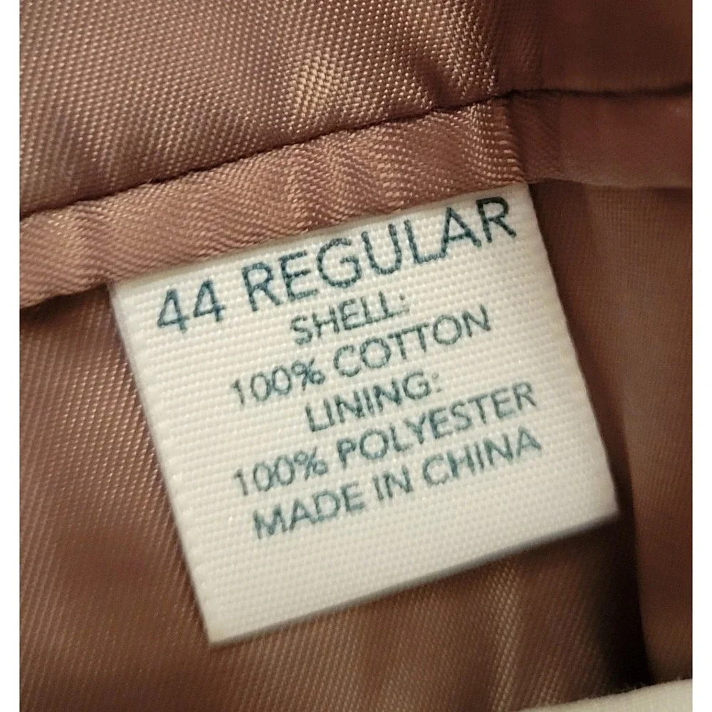 Saddlebred‎ Brown Corduroy Blazer Suit Jacket 44R Preppy Granola Earthy Twee